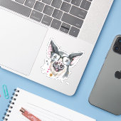 Trendy Pig Sticker (Laptop met iPhone)