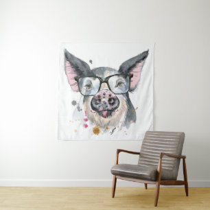 Trendy Pig Wandkleed