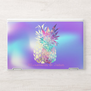 Trendy Pineapple Holographic Ombre HP Laptopsticker