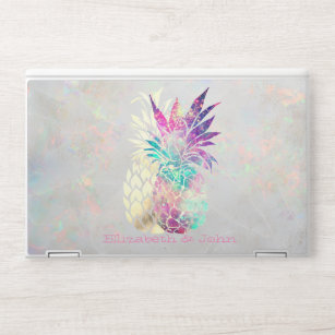 Trendy Pineapple Holographic Opal HP Laptopsticker