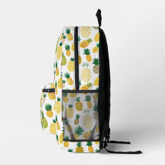Trendy Pineapple Pattern Bedrukte Rugzak (Rechts)