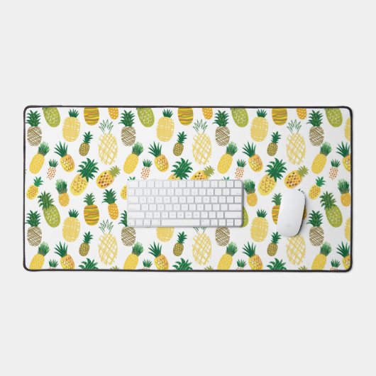 Trendy Pineapple Pattern Bureaumat (Keyboard & Muis)