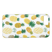 Trendy Pineapple Pattern Case-Mate iPhone Case (Achterkant (Horizontaal))