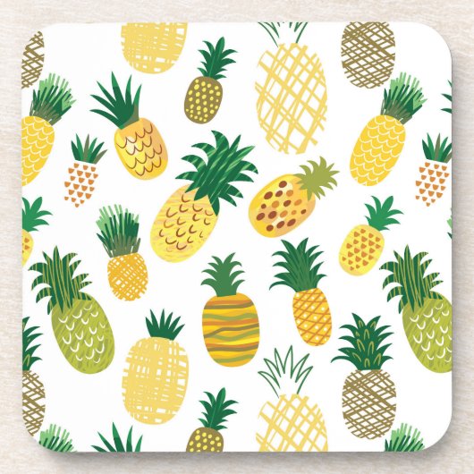 Trendy Pineapple Pattern Drankjes Onderzetter (Voorkant)