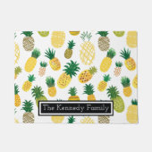 Trendy Pineapple Pattern | Jouw namen toevoegen Deurmat (Voorkant)