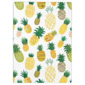 Trendy Pineapple Pattern | Jouw namen toevoegen Klembord (Achterkant)