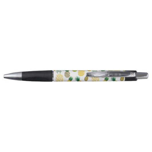 Trendy Pineapple Pattern | Jouw namen toevoegen Pen (Achterkant)