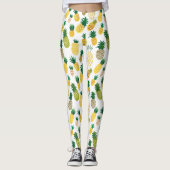 Trendy Pineapple Pattern Leggings (Voorkant)