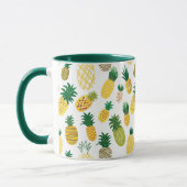 Trendy Pineapple Pattern Mok (Links)