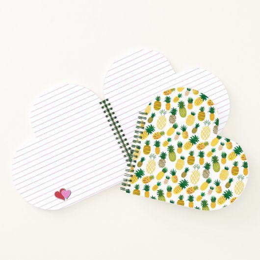 Trendy Pineapple Pattern Notitieboek (Binnen)