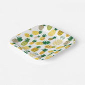 Trendy Pineapple Pattern Papieren Bordje (Gebogen)