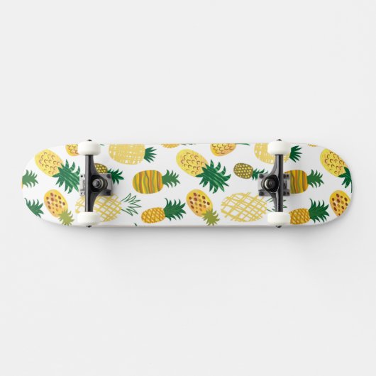 Trendy Pineapple Pattern Persoonlijk Skateboard (Horizontaal)