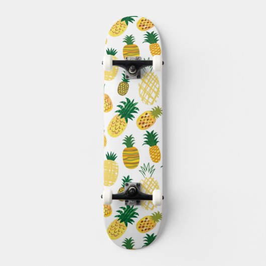 Trendy Pineapple Pattern Persoonlijk Skateboard (Voorkant)