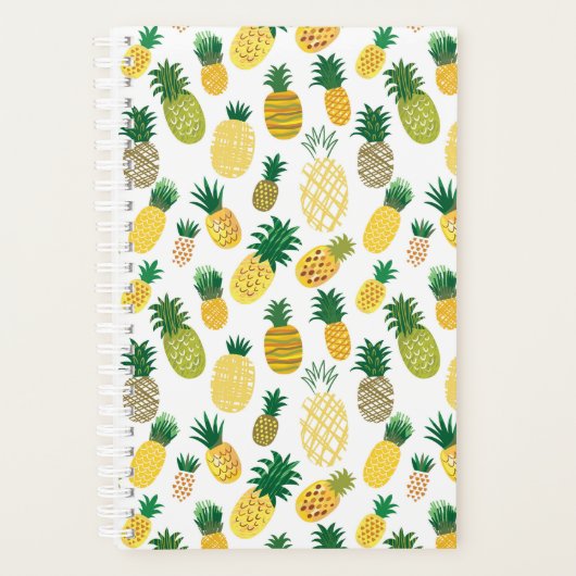 Trendy Pineapple Pattern Planner (Voorkant)