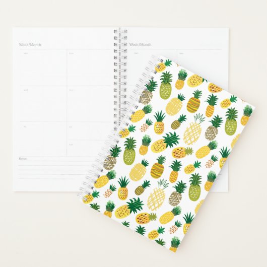 Trendy Pineapple Pattern Planner (Display)