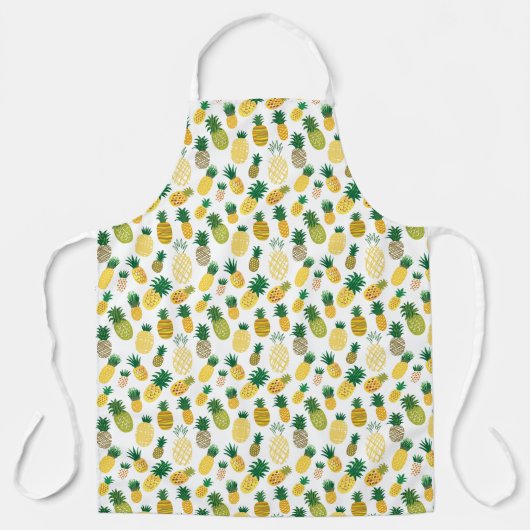 Trendy Pineapple Pattern Schort (Voorkant)