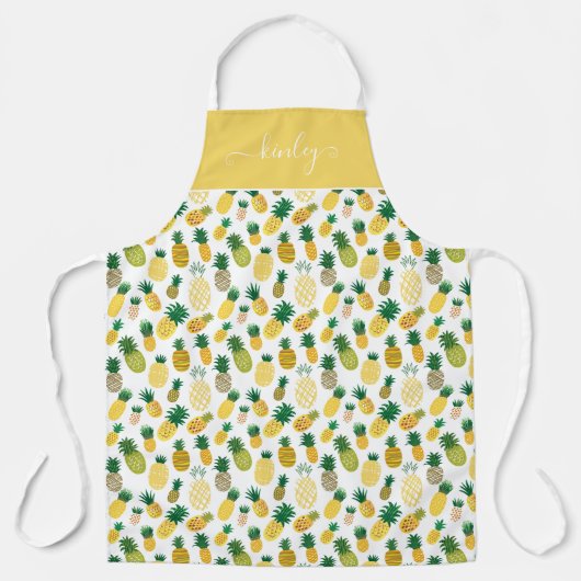 Trendy Pineapple Pattern Schort (Voorkant)