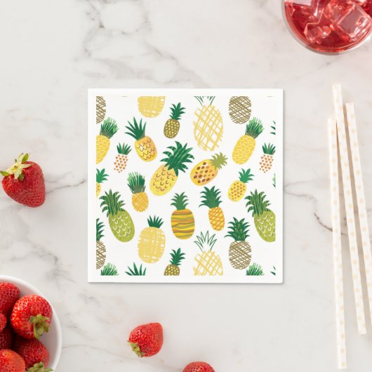 Trendy Pineapple Pattern Servet (Insitu)