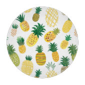 Trendy Pineapple Pattern Snijplank (Voorkant)