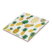 Trendy Pineapple Pattern Tegeltje (Zijkant)