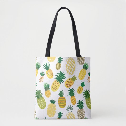 Trendy Pineapple Pattern Tote Bag (Voorkant)