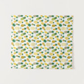 Trendy Pineapple Pattern Wandkleed (Voorkant (horizontaal))