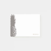 Trendy Pineapple Personalized Post It Notes (Voorkant)