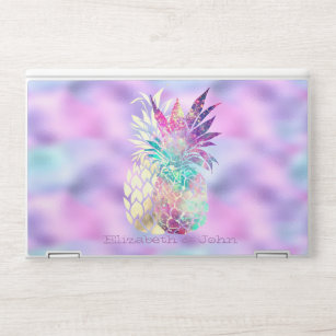 Trendy Pineapples Holographic Ombre Iridescent HP Laptopsticker