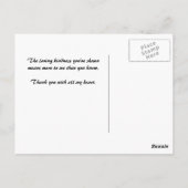 Trendy Pink and Black Stripes Floral bedankt Briefkaart (Achterkant)