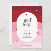 Trendy Pink Arch Retro Business Salon Price List (Achterkant)