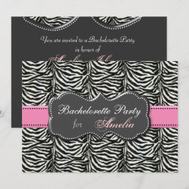 trendy Pink Bachelorette Party Kaart