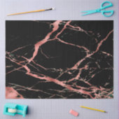 Trendy Pink Black Marble Modern Tissuepapier (Craft)
