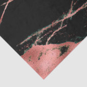 Trendy Pink Black Marble Modern Tissuepapier (Detail)