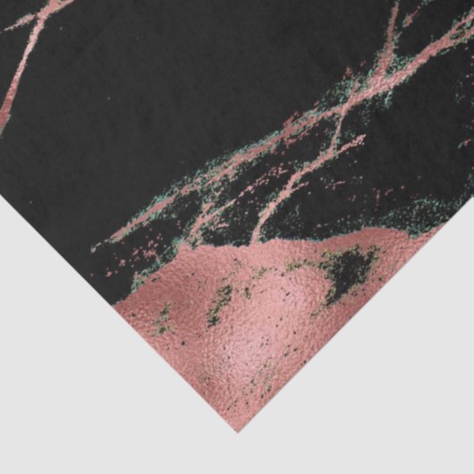 Trendy Pink Black Marble Modern Tissuepapier (Detail)