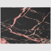 Trendy Pink Black Marble Modern Tissuepapier (Voorkant)