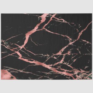Trendy Pink Black Marble Modern Tissuepapier