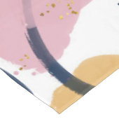 Trendy Pink Blue Strokes Abstracte Creative Art Tafelkleed (Gekanteld)