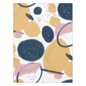 Trendy Pink Blue Strokes Abstracte Creative Art Tafelkleed (Voorkant)