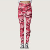 Trendy Pink Camo Leggings (Voorkant)
