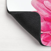 Trendy Pink Daisy Black and White Stripes and Name Muismat (Hoek)