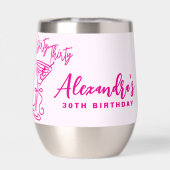 Trendy Pink Dirty 30ste Verjaardag (Achterkant)