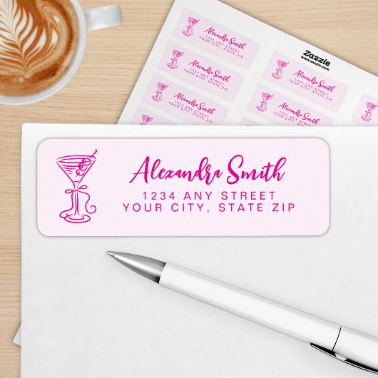 Trendy Pink Dirty Thirty 30th Birthday Etiket