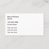 Trendy Pink Frog Mode Boutique Visitekaartjes (Achterkant)