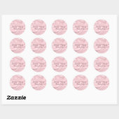 Trendy Pink Glitter Hebreeuwse Passover Ronde Sticker (Vel)
