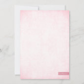 Trendy Pink Glitter Sweet 16 Party Kaart (Achterkant)