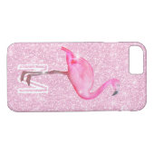 Trendy Pink Glitter Tropical Flamingo Modern Case-Mate iPhone Case (Achterkant (Horizontaal))