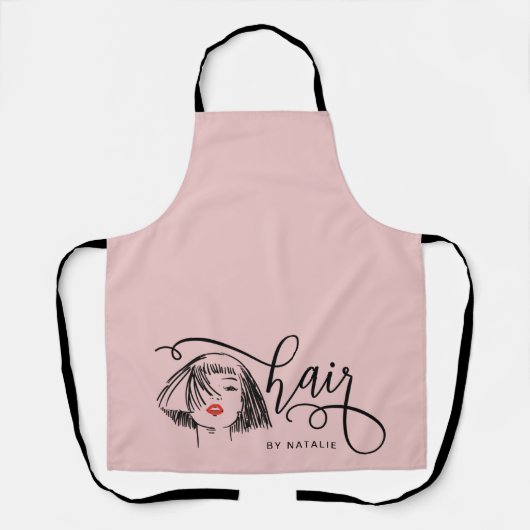 Trendy Pink Hair Chic Schort (Voorkant)