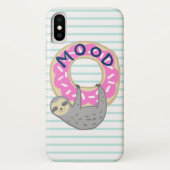 Trendy Pink Iced Donut & Sloth Case-Mate iPhone Case (Achterkant)