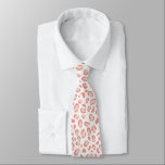 Trendy Pink Leopard Animal Print Stropdas<br><div class="desc">Rendy en stijlvolle stropdas van het luipspatroon. Dit patroon van dierlijke afdrukken werd met de hand geschilderd.</div>