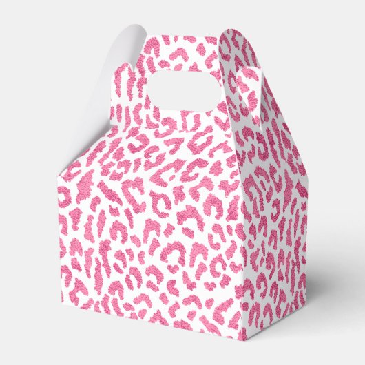 Trendy Pink Leopard Bedankdoosjes (Achterkant)